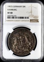 Duitsland, keizerrijk Willem II. 5 Mark 1907 - NGC XF40, Postzegels en Munten, Munten | Europa | Niet-Euromunten