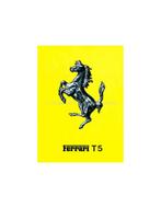 1980 FERRARI 312 / T5 BROCHURE ITALIAANS, Nieuw, Ferrari, Author