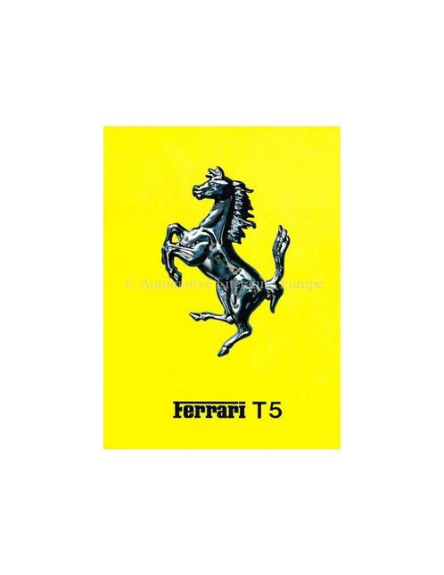 1980 FERRARI 312 / T5 BROCHURE ITALIAANS, Boeken, Auto's | Folders en Tijdschriften, Ferrari