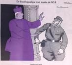 De kerk in verzet tegen de NSB op spotprent (lijst optie), Antiek en Kunst, Verzenden