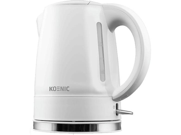 Koenic -  Kwk 2130 Waterkoker  - Wit, Witgoed en Apparatuur, Waterkokers, Nieuw, 1 tot 2 liter, Verzenden