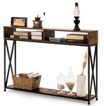 Tweedekans | Coast Consoletafel 120 x 23 x 79 cm – Rustiek, Huis en Inrichting, Tafels | Salontafels, Ophalen of Verzenden, Zo goed als nieuw