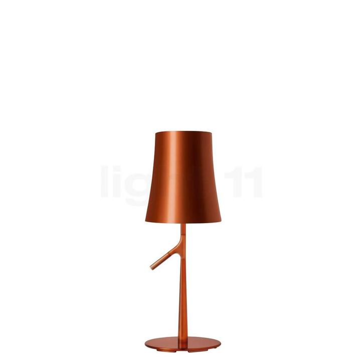 Foscarini Birdie Tafellamp LED, koper - 49 cm (Tafellampen), Huis en Inrichting, Lampen | Tafellampen, Nieuw, Verzenden
