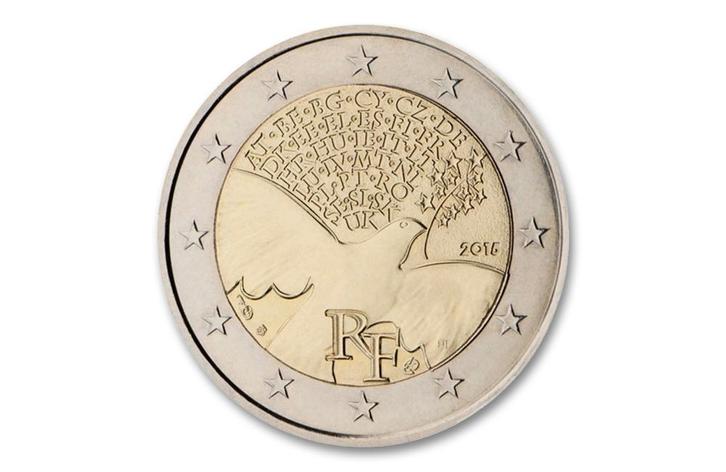 2 euro  70 jaar Vrede in Europa 2015 - Frankrijk, Postzegels en Munten, Munten | Europa | Euromunten, Verzenden