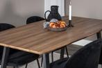 Eettafel - Romy - 160x85 cm - Walnoot - Uitschuifbaar - Jörn, Huis en Inrichting, Tafels | Eettafels, Verzenden, Nieuw