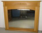 Hoog dressoir - Eik, Glas, Metaal - Met gestileerde bloemen, Antiek en Kunst