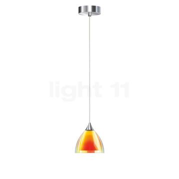 Bruck Silva Hanglamp, chroom glimmend/glas geel/oranje - 11