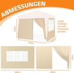 KESSER® Zijwand voor paviljoen - 3x3m - Beige •, Verzenden, Nieuw