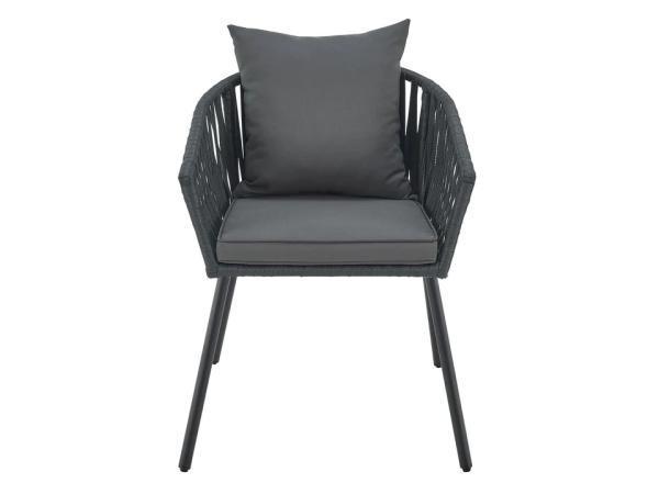 Veiling - Touwstoelen - Set van 2 - Donkergrijs, Tuin en Terras, Tuinstoelen, Gebruikt