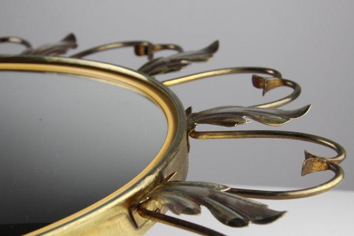 Deknudt - Wandspiegel - Glas, Staal, Hout, Antiek en Kunst, Kunst | Designobjecten