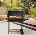 Houtskool BBQ Armento met deksel 95x108x61 cm zwart casa.pro, Verzenden, Nieuw