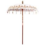 vidaXL Parasol Anders Crème x 250 cm, Tuin en Terras, Verzenden, Nieuw, 1 tot 2 meter