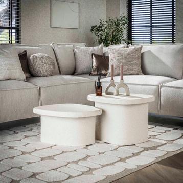 Sachiko organische salontafels - set van 2 - L - OUTLET A beschikbaar voor biedingen