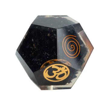 Orgonite Dodecahedron Zwarte Toermalijn OHM voor Bescherming beschikbaar voor biedingen