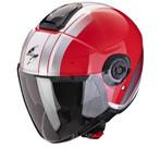 Scorpion Exo-City II Vel Rood Wit Jethelm, XS, Jethelm, Nieuw met kaartje, Overige merken