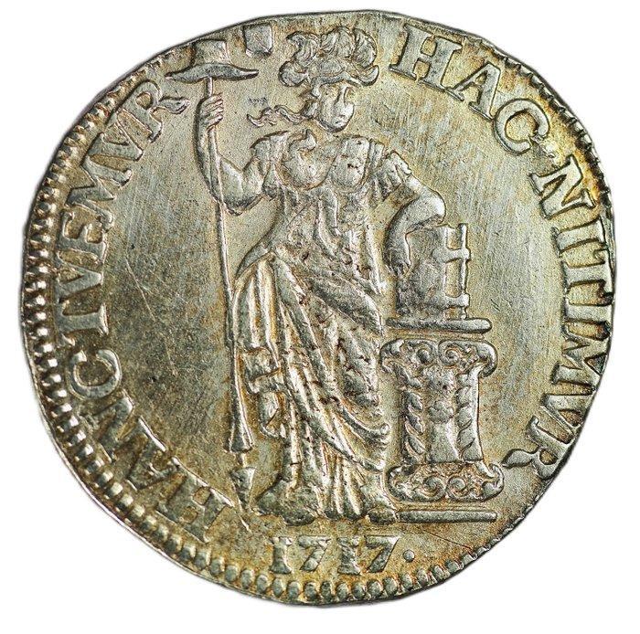 Nederland, Utrecht Generaliteitsgulden 1717 - CNM 2.43.120., Postzegels en Munten, Munten | Nederland