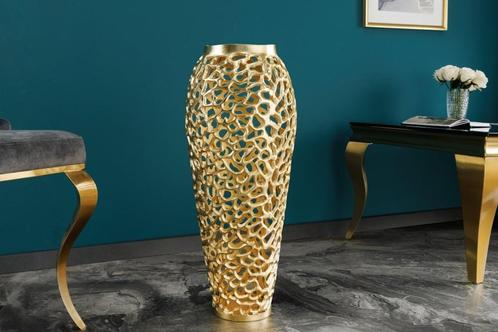 Filigrane Design Vaas ABSTRACT BLAD goud 65cm Handarbeit -, Huis en Inrichting, Woonaccessoires | Vazen, Ophalen of Verzenden