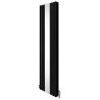 Ovale Spiegelradiator & Kleppen - 1800mm x 500mm - Zwart, Doe-het-zelf en Verbouw, Verwarming en Radiatoren, Verzenden, Nieuw