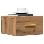 vidaXL Nachtkastjes 2 st wandgemonteerd 35x35x20 cm, Huis en Inrichting, Slaapkamer | Nachtkastjes, Verzenden, Nieuw, Hout