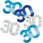 30 Jaar Confetti Zak Blauw 14gr, Verzenden, Nieuw