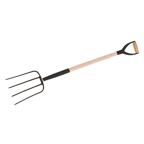 Silverline Heavy-duty mestvork - 4 tanden - roestbestendi..., Tuin en Terras, Hand-tuingereedschap, Nieuw, Ophalen of Verzenden