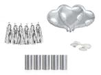 Auto Decoratie Set Bruiloft Hartjes Zilver, Verzenden, Nieuw