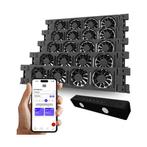 Heatfan 4 - Cinco Set zwart - inclusief WiFi smartcontroller, Verzenden, Nieuw