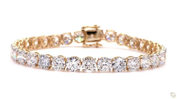 Armband - 18 karaat Geel goud - 25.73ct. tw. Diamant, Sieraden, Tassen en Uiterlijk, Armbanden