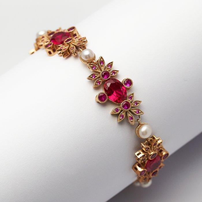 Zonder Minimumprijs - Armband - 8 karaat Zilver, Geel goud -, Sieraden, Tassen en Uiterlijk, Armbanden