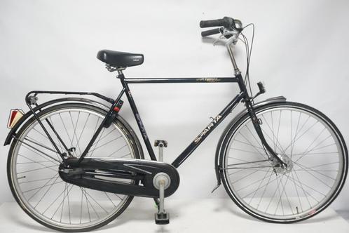 Refurbished Sparta Athos RN7TR-61 cm-Zwart, Fietsen en Brommers, Fietsen | Heren | Herenfietsen, Gebruikt, 57 tot 61 cm, Sparta