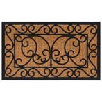 vidaXL Deurmat rechthoekig 45x75 cm rubber en kokosvezel, Tuin en Terras, Deurmatten, Verzenden, Nieuw