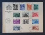 Vaticaanstad 1933/1952 - 9 letters Vaticaan, Gestempeld