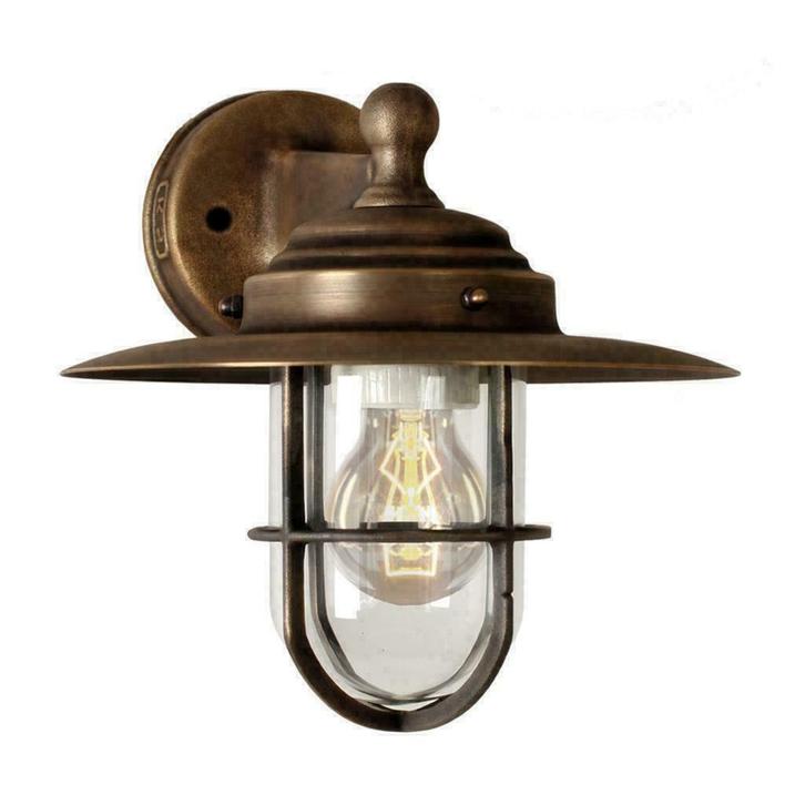 Brons/Koperen Buitenlamp Labenne, Tuin en Terras, Buitenverlichting, Led, Minder dan 50 watt, Nieuw, Overige materialen, Overige typen