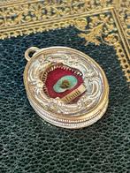 Reliekhouder - Glas, Legering, Textiel - 1800-1850 - Sint