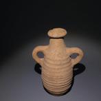 Bronstijd Terracotta Kan, kom. 14,5 cm hoog.
