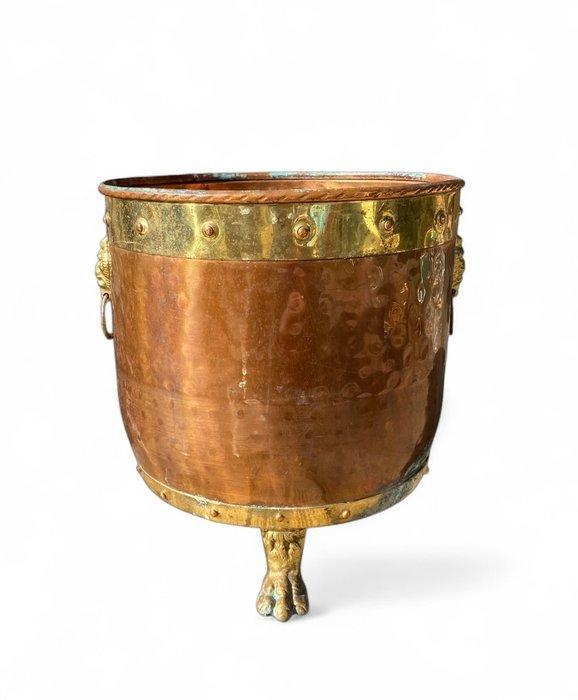 Bloempot - Koper, Messing, Antiek en Kunst, Curiosa en Brocante