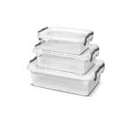 Diepvriesbakjes met Deksel – Set van 3 Vershoudbakjes, Huis en Inrichting, Keuken | Keukenbenodigdheden, Ophalen of Verzenden