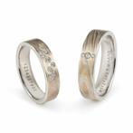 Trouwringen Mokume Gane van Jaume Labro uitvoering Alya e..., Sieraden, Tassen en Uiterlijk, Ringen, Verzenden, Nieuw