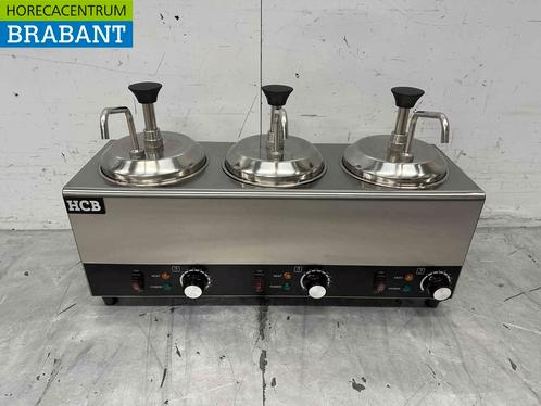 RVS Verwarmde sauspomp Sauswarmer 3 x 2 liter Kaas Karamel, Zakelijke goederen, Horeca | Keukenapparatuur, Nieuw in verpakking