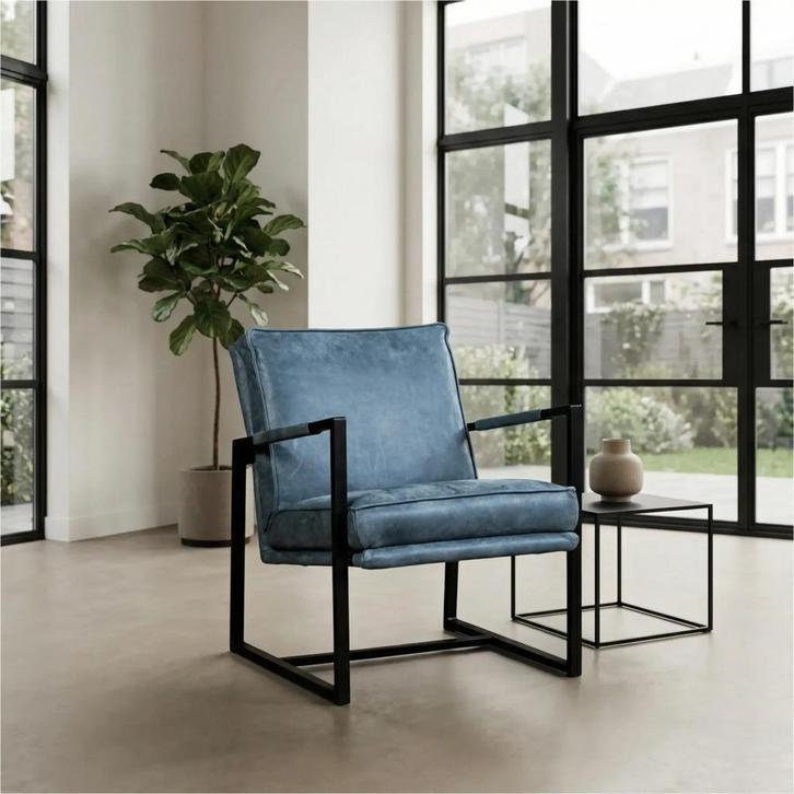 Leren fauteuil Secret, Huis en Inrichting, Fauteuils, 50 tot 75 cm, 75 tot 100 cm, Nieuw, Leer, Ophalen of Verzenden