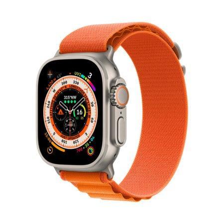 Apple Watch Ultra 49mm LTE Titanium met GARANTIE & verzen..., Telecommunicatie, Mobiele telefoons | Apple iPhone, Zo goed als nieuw