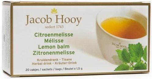 JACOB HOOY CITROENMELISSE THEE DOOSJE 20 ZAKJES, Diversen, Levensmiddelen, Verzenden