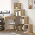 vidaXL Hoekbureau Sonoma eiken 101,5 x 149,5 x 149,5 cm, Huis en Inrichting, Verzenden, Nieuw