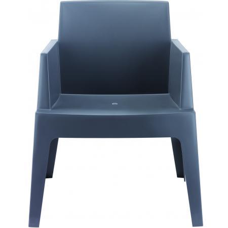 (MDK-105533) Siesta Box terrasstoel antraciet, Huis en Inrichting, Stoelen, Nieuw, Ophalen of Verzenden