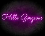 HELLO GORGEOUS neon sign - LED neon reclame bord neon let..., Verzenden