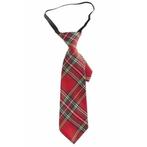 Geruite stropdas rood 30 cm voor volwassenen - Stropdassen, Nieuw, Verzenden