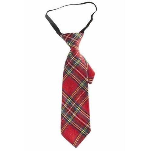 Geruite stropdas rood 30 cm voor volwassenen - Stropdassen, Hobby en Vrije tijd, Feestartikelen, Verzenden