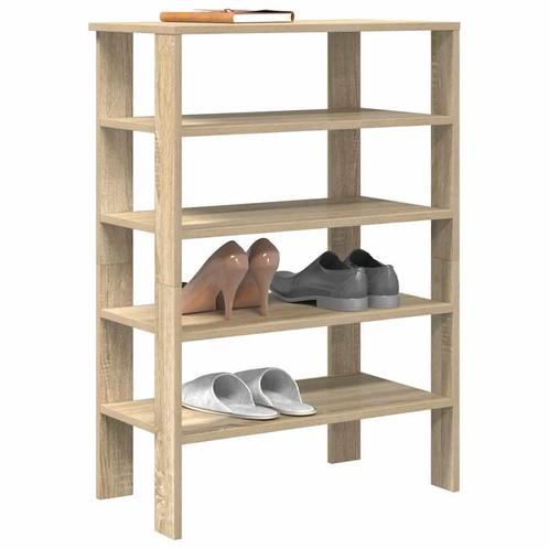 vidaXL Schoenenrek 61x32x87,5 cm bewerkt hout sonoma, Huis en Inrichting, Kasten | Schoenenrekken, Nieuw, Verzenden