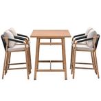 Garden Impressions Tarera bar tuinset 5-delig - light teak, Verzenden, Nieuw