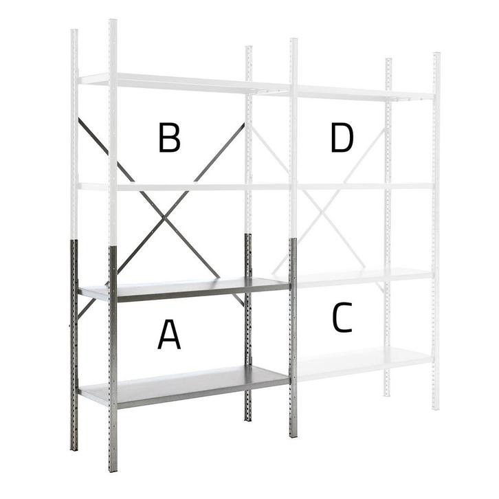 Modulaire legbordstelling module A, Zakelijke goederen, Kantoor en Winkelinrichting | Magazijn, Stelling en Opslag, Ophalen of Verzenden